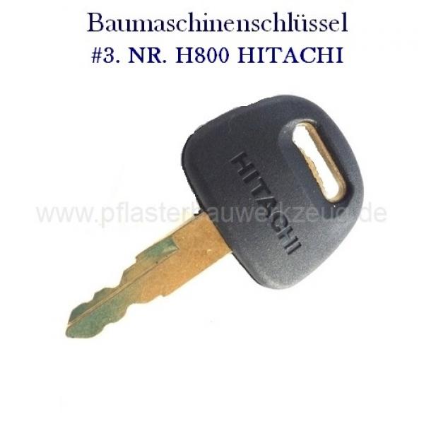 #3 Baumaschinenschlüssel / Zündschlüssel NR. H800 Hitachi